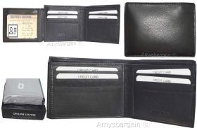Lot of 2. Men's Wallet RFID Genuine Leather Wallet Bifold 3 billfold New in Box*