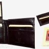 Lot of 2 Men's wallet Billfold Leather Wallet 9 card Black leather wallet in box