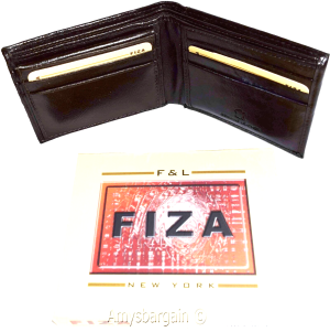 Lot of 2 Men's wallet Billfold Leather Wallet 9 card Black leather wallet in box - Image 5