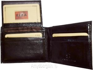 Lot of 2 Men's wallet Billfold Leather Wallet 9 card Black leather wallet in box - Image 9
