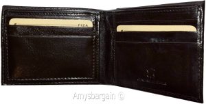 Lot of 2 Men's wallet Billfold Leather Wallet 9 card Black leather wallet in box - Image 10