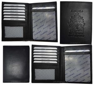 Lot of 2. New Lamb skin Canadian Leather passport cover wallet cards IDs case BN - Image 9