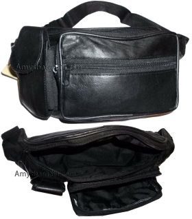 Lot of 2 New Leather waist pouches waist bag Unbranded leather Fanny pack new WT