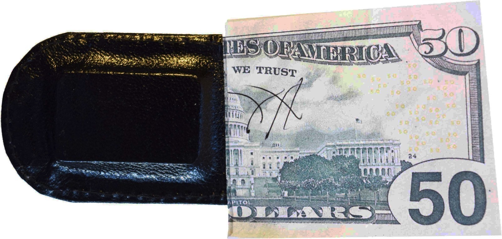 Lot of 2 New Lizard printed leather money clip, Black Unbranded new money clip - Image 9
