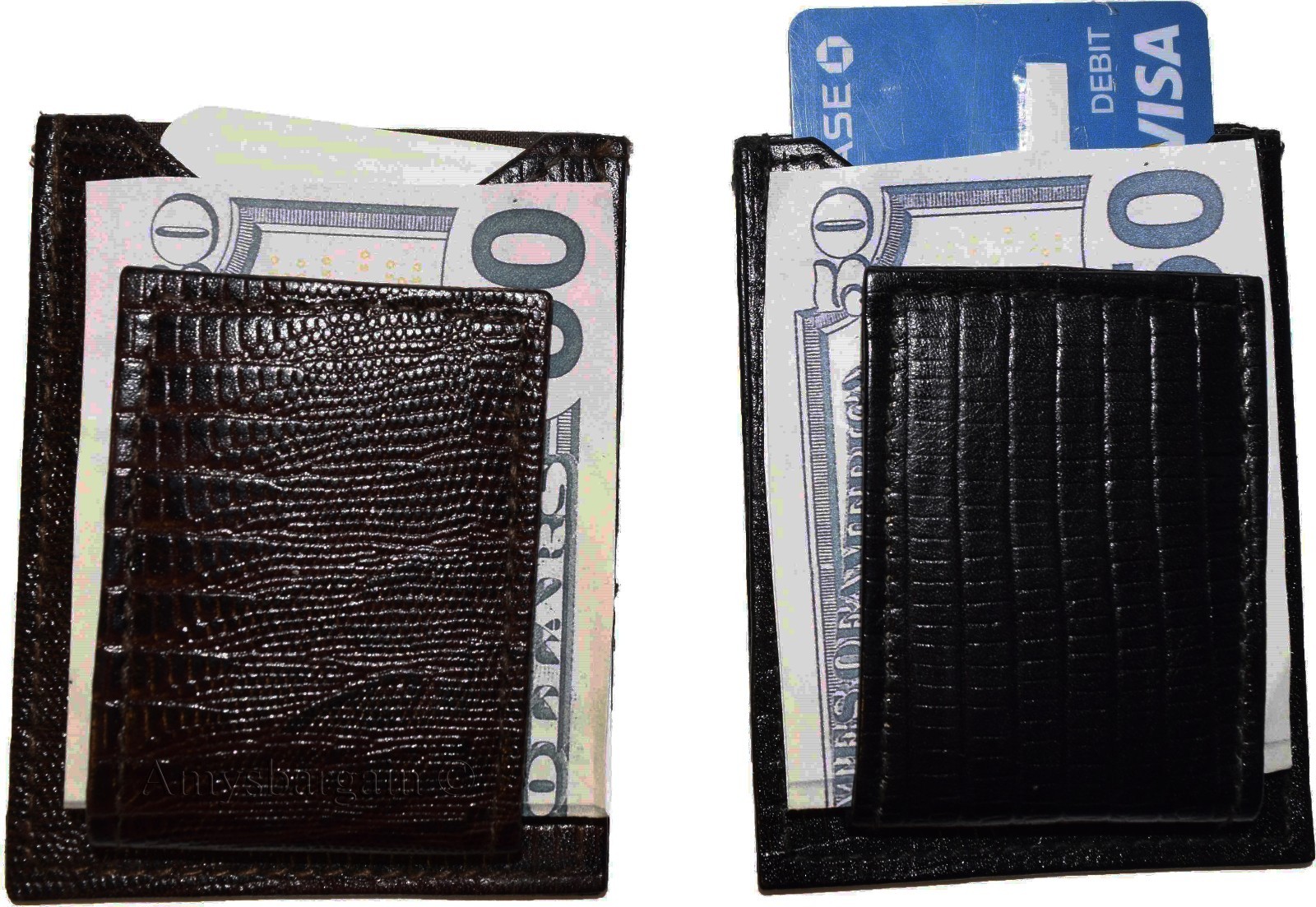 Lot of 2 New Lizard skin printed leather money clip new Unbranded money clip - Image 12