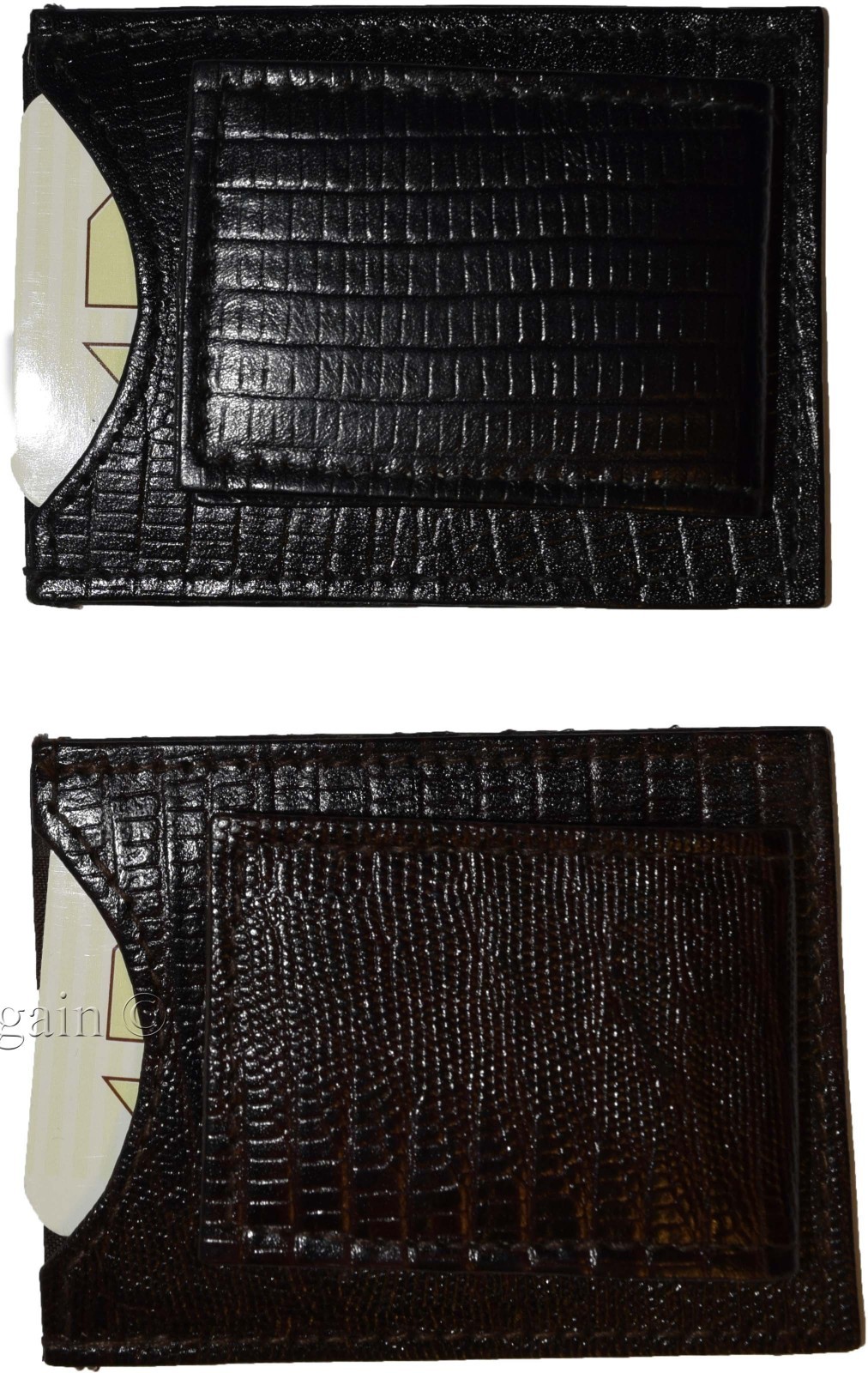Lot of 2 New Lizard skin printed leather money clip new Unbranded money clip - Image 5