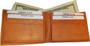 Lot of 2 New Man's Bi-fold Leather Wallet 12 Credit Cards 2 IDs 2 Suede lined bn - Image 5