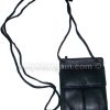 Lot of 2 New Neck string ID Case, Credit Card Case, Black Wallet pouch Money new