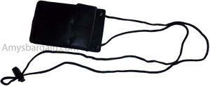 Lot of 2 New Neck string ID Case, Credit Card Case, Black Wallet pouch Money new - Image 10