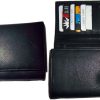 Lot of 2 New Woman's Leather checkbook wallet 6 Credit card 7 Bill pockets BNWT