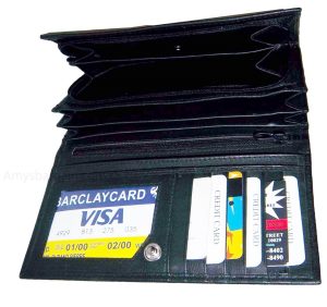 Lot of 2 New Woman's Leather checkbook wallet 6 Credit card 7 Bill pockets BNWT - Image 5