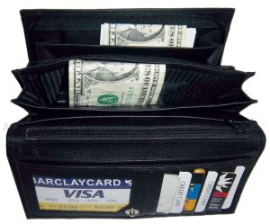 Lot of 2 New Woman's Leather checkbook wallet 6 Credit card 7 Bill pockets new - Image 6