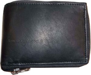 Lot of 2 New Zip around men's Leather wallet Black wallet 9 credit card, ID BNWT - Image 11