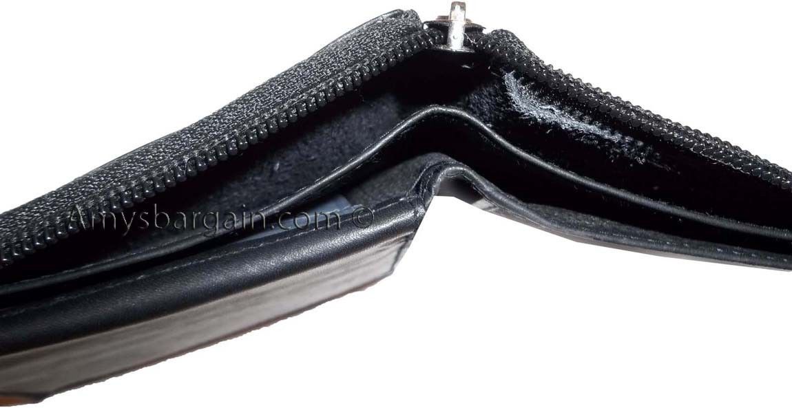 Lot of 2 New Zip around men's Leather wallet Black wallet 9 credit card, ID BNWT - Image 8