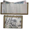 Lot of 2 New men's Trifold wallet open billfold wallet 3 pocket man's wallet