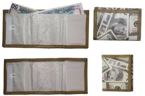 Lot of 2 New men's Trifold wallet open billfold wallet 3 pocket man's wallet - Image 10