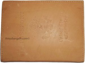 Lot of 2 USA Leather passport cover, wallet credit ATM card ID case new - Image 5