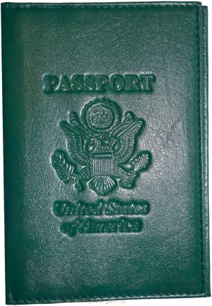 Lot of 2 USA Leather passport cover, wallet credit ATM card ID case new - Image 8