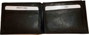 Lot of 3. Man's Wallet. Bi fold Leather Wallet 12 Credit Cards 2 IDs Suede lined - Image 3