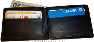 Lot of 3. Man's Wallet. Bi fold Leather Wallet 12 Credit Cards 2 IDs Suede lined - Image 7