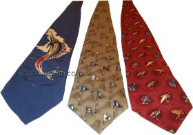 Lot of 3, Men's tie Cutter an Buck Designer Silk Men's Tie Neck Wear Made in USA
