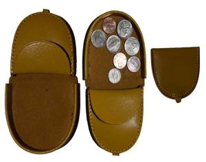 Lot of 3 New Camel Leather change purse, Coin case, Coin holder, change case - Image 6