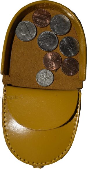 Lot of 3 New Camel Leather change purse, Coin case, Coin holder, change case - Image 8