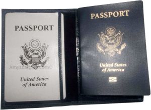 Lot of 3 New USA Leather passport case wallet credit ATM ID card case BN covers - Image 13