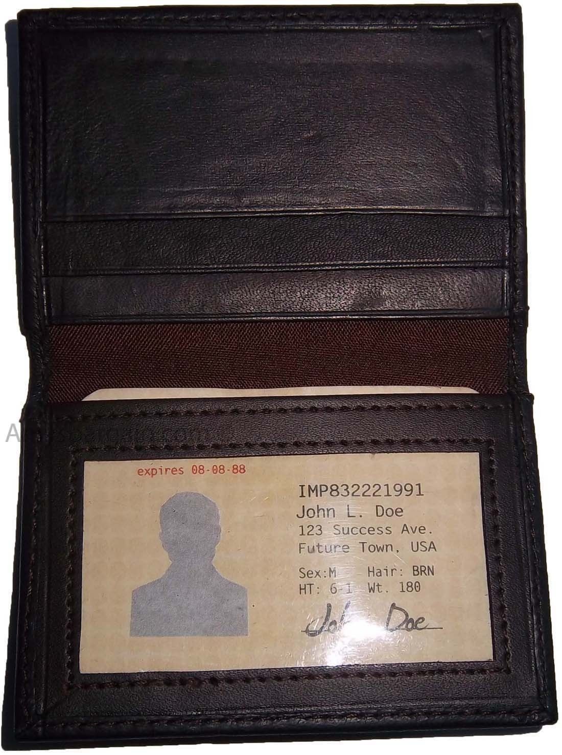 Lot of 3 New leather Business Card case ID Credit Card Case windows card case BN - Image 6