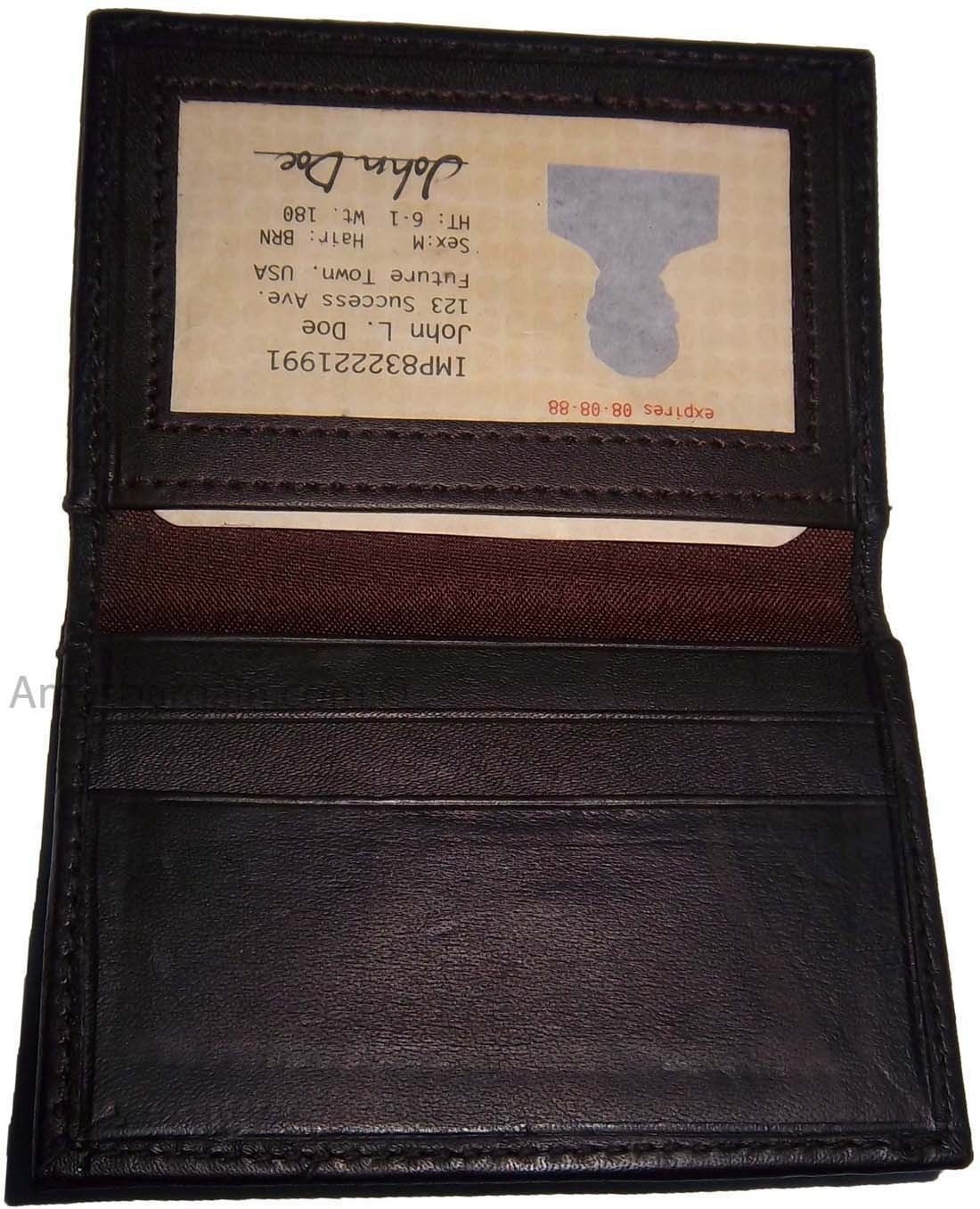 Lot of 3 New leather Business Card case ID Credit Card Case windows card case BN - Image 7