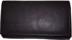 Lot of 3 Woman's Leather checkbook wallet 6 Credit card ID 7 Bill pockets BR New - Image 6