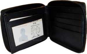 Lot of 3 Zip around Leather Wallets 12 Credit ATM Card ID Holder 2 Bifold br new - Image 12