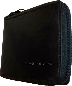 Lot of 3 Zip around Leather Wallets 12 Credit ATM Card ID Holder 2 Bifold br new - Image 3