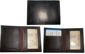 Lot of 4 Leather case fits 40 Business Cards. Credit Card ID Holder card case - Image 11
