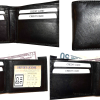 Lot of 4 Men's Bifold Leather wallet 3 bill slot ID case Change case Brand New