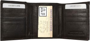 Lot of 4 Men's Trifold Leather Wallet 8 credit card ID Brown billfold wallet NWT - Image 9