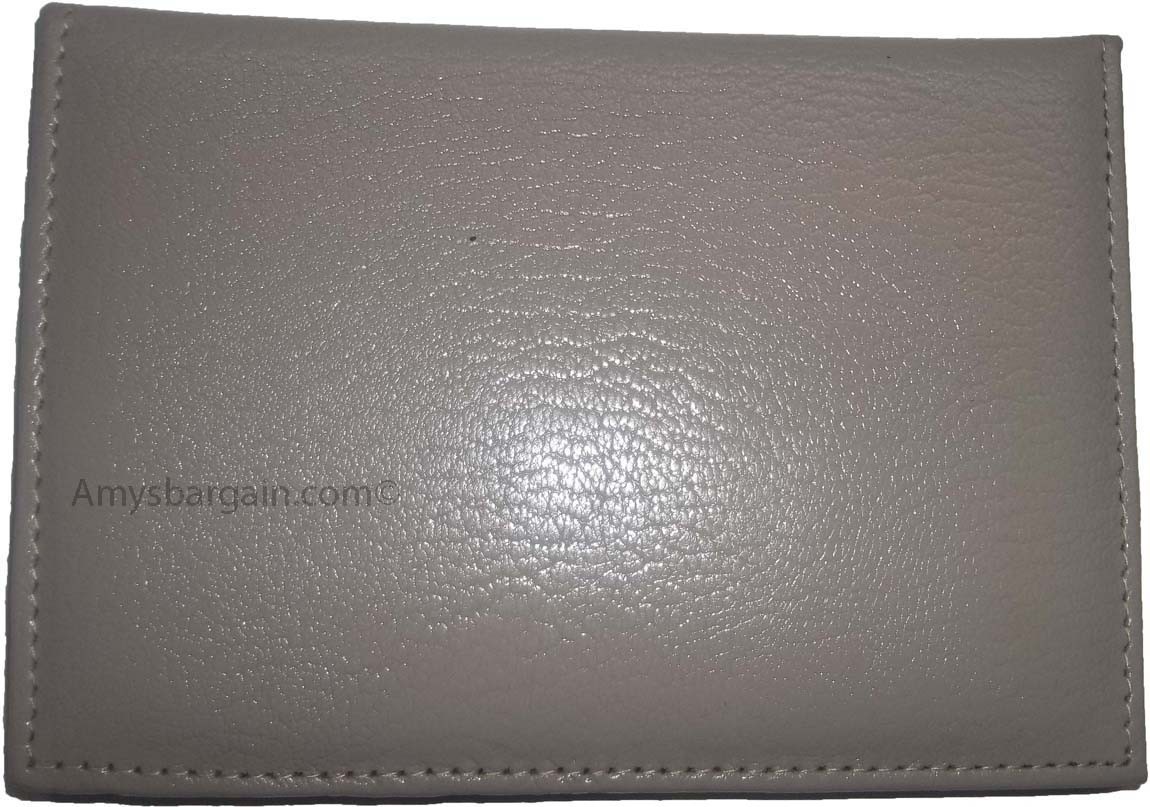 Lot of 4 USA Leather passport case genuine leathe wallet Beige credit card case - Image 5
