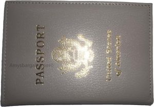 Lot of 4 USA Leather passport case genuine leathe wallet Beige credit card case - Image 6
