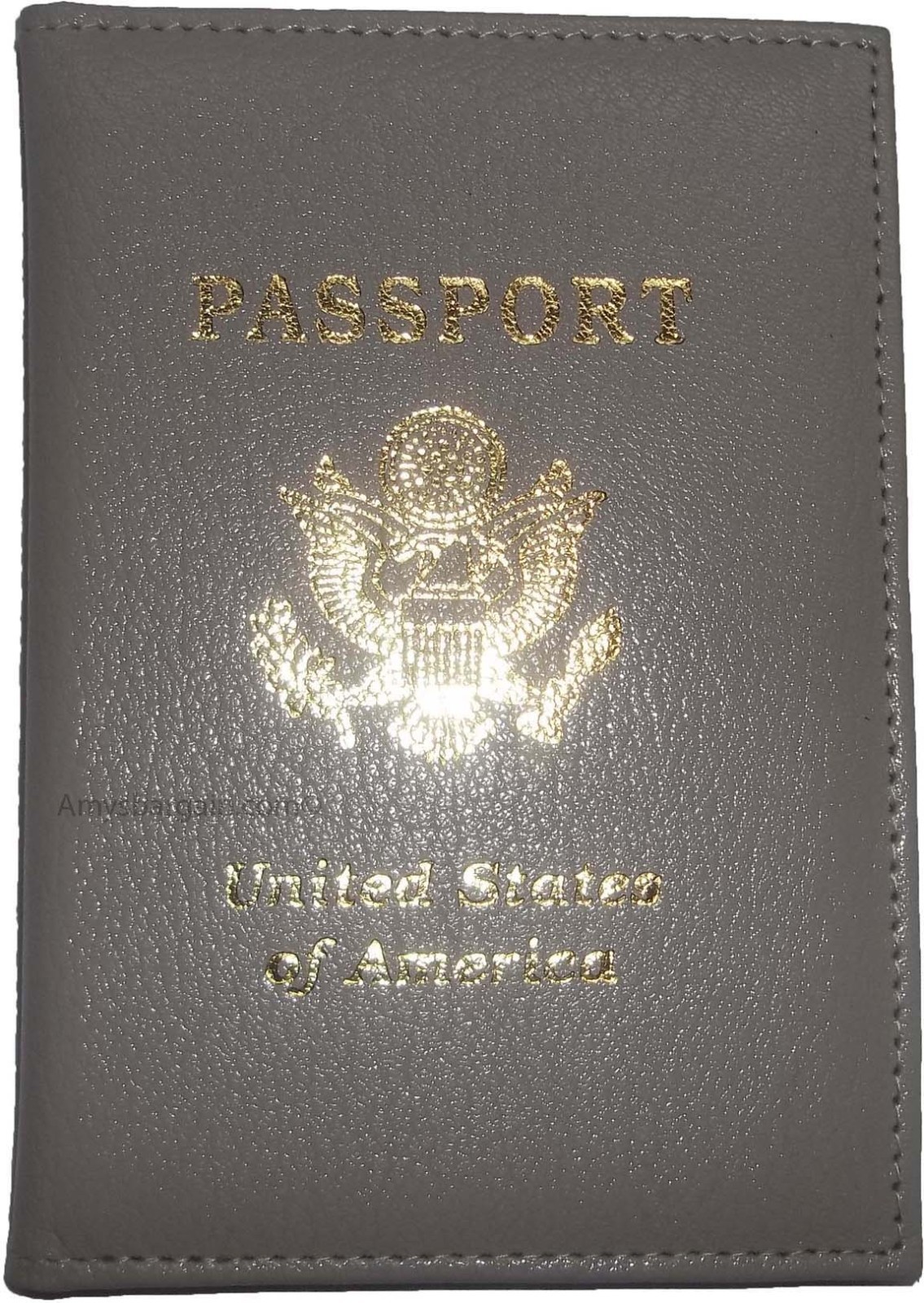 Lot of 4 USA Leather passport case genuine leathe wallet Beige credit card case - Image 7