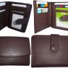 Lot of 4 Women’s Leather compact wallet, Ladies wallet, change purse, ID BR New