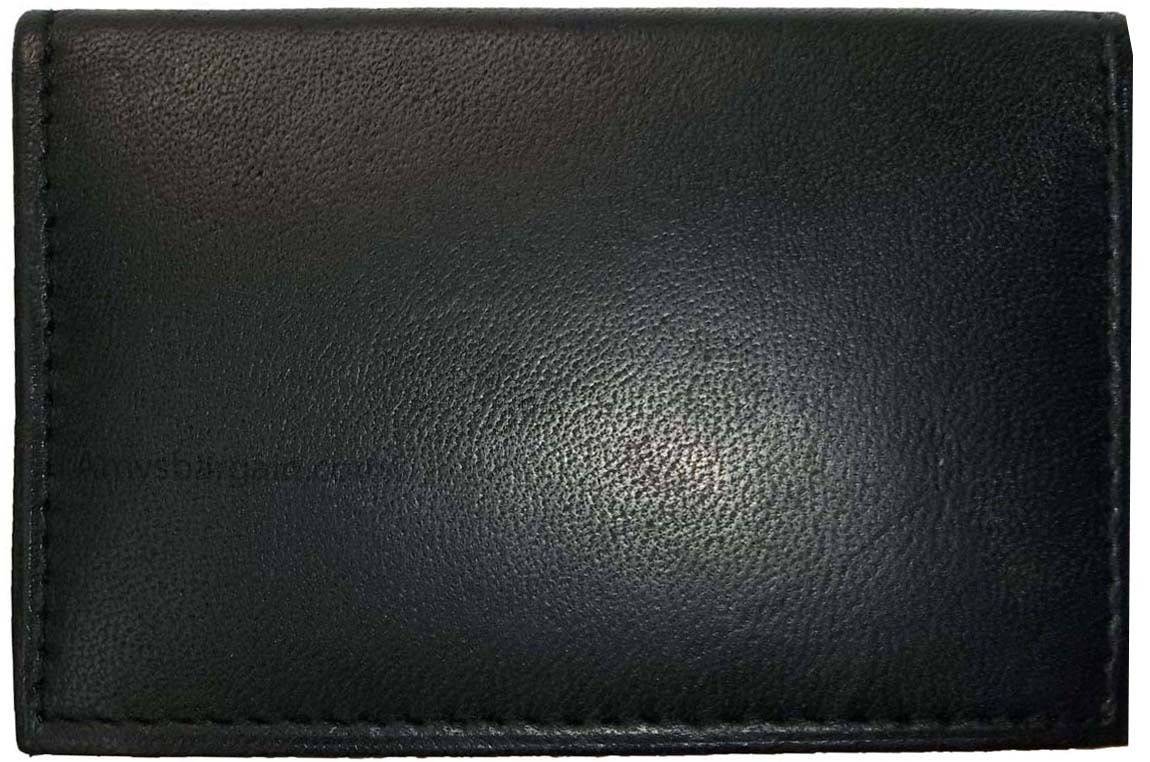 Lot of 4 leather business card. id credit card picture case transparent window’s - Image 11