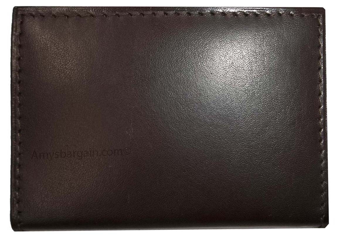 Lot of 4 leather business card. id credit card picture case transparent window’s - Image 4