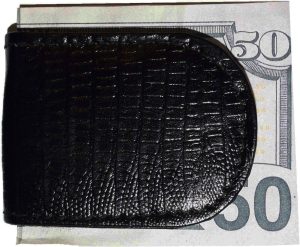 Lot of 5 Lizard printed leather money clip, Black Unbranded money clip new - Image 4