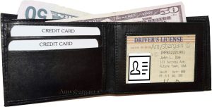 Lot of 5 men's bifold leather wallet 3 bill slots id case change case brand new - Image 8