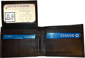 Lot of 6 Crocodile Skin Printed Leather man's Bifold wallet, 2 billfolds New - Image 4