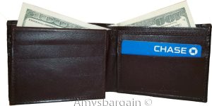 Lot of 6 Crocodile Skin Printed Leather man's Bifold wallet, 2 billfolds New - Image 6