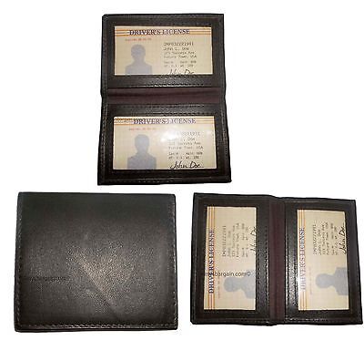 Lot of 6 Leather Credit Card ID card. picture Holder 2 ID windows New - Image 13
