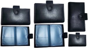 Lot of 6 Leather Credit Card case, ID card, picture Holder, 24-50 Card Case BNWT