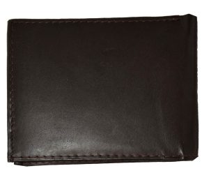 Lot of 6 Men's Brown Bifold Calfskin leather 2 Bill slots 7 card 1 ID Window NWT - Image 4