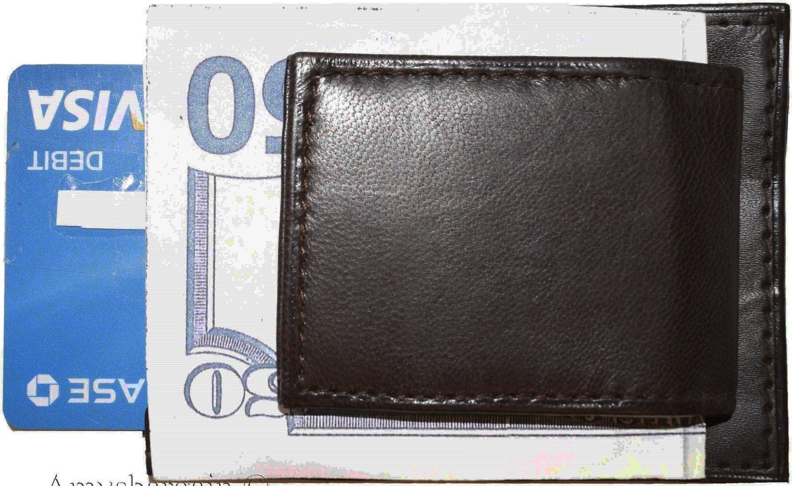 Lot of 6 New Lambskin Leather money Clip, Magnetic money clip. leather case BNWT - Image 4
